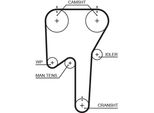 Gates 5553XS - Cinghia Di Distribuzione Oe 272472 Per S80 I (184), XC90 I (275)