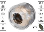 Era ZN5516 - Puleggia Alternatore Oe 9472909 Per S40 I (644), C70 I (872, 873), S70 (874), V40 (645), V70 I (875, 876), XC70 (295)