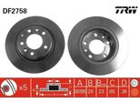 Trw DF2758 - Disco Freno Oe 3A0 615 301 Per Golf Iii (1H), Passat (35I), Vento (1H)