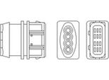 Magneti Marelli 466016355128 - Sonda Lambda Oe 30814907 Per S40 I (644), V40 (645)