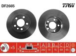Trw DF2665 - Disco Freno Oe 701 615 301 E Per T4