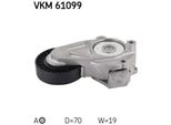 Skf Vkm 61099 - Oe 16620 47030 Puleggia Tenditore, Cinghia A V Per Auris (E18), Corolla (E18), Verso S (P12), Yaris (P13)