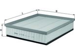 Mahle Lx 3139 - Filtro Aria Oe 2H0129620A Per Amarok