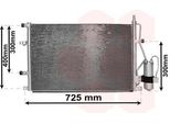 Van Wezel 59015107 Condensatore Climatizzatore Condensatore Climatizzatore Per Volvo V70 Ii (285) +Essiccatore