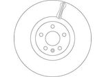 Trw DF6939S - Disco Freno Oe 31400568 Per S60 Iii (224), S90 Ii (234), V60 Ii (225, 227), V90 Ii (235, 236), XC40 (536), XC60 Ii (246), XC90 Ii (256)