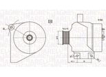 Magneti Marelli 063731861010 - Alternatore Per S60 I (384), S80 I (184), V70 Ii (285), XC70 (295), XC90 I (275)
