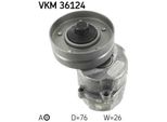 Skf Vkm 36124 - Oe 9146249 Puleggia Tenditore, Cinghia A V Per S40 I (644), V40 (645)