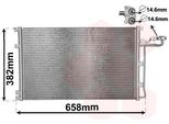 Van Wezel 59005139 Condensatore Climatizzatore Condensatore Climatizzatore Per Volvo V50 (545)