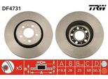 Trw DF4731 - Oe 9475266 Disco Freno Per S60 I (384), S80 I (184), V70 Ii (285), XC70 (295)