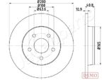 Japanparts DP-0301C - Oe 1223566 Disco Freno, Asse Posteriore Per C-Max, Focus C-Max (DM2), Focus Ii, C30 (533), C70 Ii Cabriolet (542), S40 Ii (544), V40 (525, 526), V50 (545)