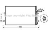 Prasco VO5149 - Condensatore Aria Condizionata Oe 31292022 Per C30 (533), C70 Ii Cabriolet (542), S40 Ii (544), V50 (545)