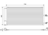 Valeo 822644 - Oe 31657301 Condensatore Aria Condizionata Con Essiccatore Per XC60 Ii (246), V90 Ii (235, 236), S90 Ii (234)