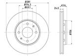 Hella 8DD 355 107-031 - Oe M818027 Disco Freno Per S40 I (644), V40 (645)
