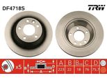 Trw DF4718S - Disco Freno Oe 7L6 615 601 G Per T5, Touareg (7L)