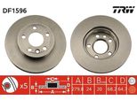 Trw DF1596 - Oe 701 615 301 A Disco Freno Per T4