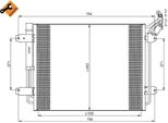 Nrf 35848 - Condensatore Aria Condizionata Oe 5N0820411C Con Essiccatore Per Tiguan (5N)