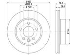 Hella 8DD 355 125-561 - Oe 2N0615301A Disco Freno Per Crafter (Sx, Sy), Crafter (Sz), Grand California (Sc)