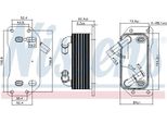 Nissens 91254 - Radiatore Olio Oe 31358936 Per S60 Ii (134), XC70 Ii (136), XC60 (156), XC40 (536), V70 Iii (135), V60 I (155, 157), S80 Ii (124), V40 (525, 526), S90 Ii (234)