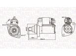 Magneti Marelli 063721347010 - Motorino Di Avviamento, Starter Per A1 (8X), A3 (8P), Tt (8J), Q3 (8U), Toledo Iii (5P2), Leon (1P1), Leon (1M1), Ibiza (6L), Altea (5P), Yeti (5L), Roomster (5J), Octavia Ii (1Z)