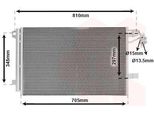 Van Wezel 58005328 - Oe 7E0 820 411 C Condensatore Aria Condizionata Con Essiccatore Per T5
