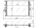 Nrf 58499 - Oe 31319064 Radiatore, Raffreddamento Motore Per V40 (525, 526)