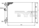 Tyc 737-0039 - Oe 6N0121253B Radiatore, Raffreddamento Motore Per Golf Iii (1H), Vento (1H)