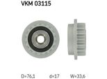 Skf Vkm 03115 - Puleggia Alternatore Oe 070 903 201 C Per T5, Phaeton (3D), Touareg (7L)