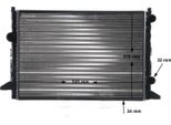 Mahle Cr 508 000S - Oe 3A0121253AA Radiatore, Raffreddamento Motore Per Passat (35I)