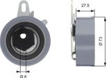 Gates T43054 - Oe 074109243C Puleggia Tenditore, Cinghia Di Distribuzione Per T4