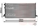 Van Wezel 58002121 - Oe 3A0121253AB Radiatore, Raffreddamento Motore Per Passat (35I)