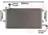 Van Wezel 58005137 - Condensatore Aria Condizionata Oe 1H0820413 Per Golf Iii (1H), Golf Cabriolet (1E), Vento (1H)