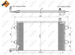 Nrf 35584 - Condensatore Aria Condizionata Oe 1H0820413 Per Golf Iii (1H), Golf Cabriolet (1E), Vento (1H)