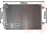 Van Wezel 58005225 - Condensatore Aria Condizionata Oe 3C0820411 Con Essiccatore Per Passat (3C), Passat (365, 362), Passat Cc (357)