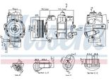 Nissens 890773 - Compressore Aria Condizionata Oe 7E0820803Q Per T6