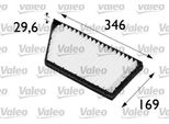 Valeo 698488 - Oe 6447 Az Filtro Aria Abitacolo Per 206 Cc (2D), 206 (2A/C), 206 (2E/K), 206 Sw (2E/K), 206 Van, 206+