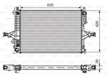 Valeo 735539 - Radiatore Oe 31319056, Raffreddamento Motore Per S40 Ii (544), S60 I (384), S80 I (184), V70 Ii (285), XC70 (295)