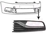Van Wezel Griglia Di Ventilazione Paraurti Per Vw Polo Hatchback (6R1, 6C1) Con Foro/Fori Per Fendinebbia Cromati