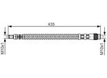 Bosch 1 987 476 669 - Oe 4806 45 Tubo Freno Per 607 (9D, 9U), 605 (6B)