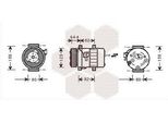 Van Wezel 5900K113 - Compressore Aria Condizionata Oe 30612681 Per V40 (645), S40 I (644)