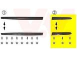 Van Wezel 4028429 - Oe 8547J5 Modanatura Laterale Sinistra Per 206 Cc (2D), 206 (2A/C), 206 Van, 206+
