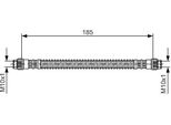 Bosch 1 987 476 670 - Oe 4806 40 Tubo Freno Per 605 (6B), 405 Ii