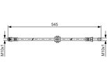 Bosch 1 987 481 454 - Oe A 639 428 12 35 Tubo Freno Per Viano (W639), Vito (W639)