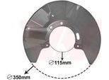 Van Wezel 5897372 - Oe 7E0615312 Piastra Di Ancoraggio, Asse Anteriore Destro Per T5