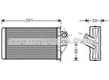 Prasco PEA6228 - Scambiatore Di Calore Oe 6448K4, Riscaldatore Per 307, 307 Cc (3B), 307 Sw (3H)
