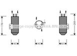 Prasco PED020 - Essiccatore Aria Condizionata Oe 6455CL Per 206 Cc (2D), 206 (2A/C), 206 (2E/K), 206 Sw (2E/K), 206 Van, 206+