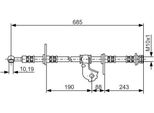 Bosch 1 987 476 735 - Tubo Freno Oe 46410 ST3 E02 Per Civic Vi