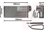 Van Wezel 40006226 - Oe 6448K0 Scambiatore Di Calore, Riscaldatore Per 307, 307 Cc (3B), 307 Sw (3H)