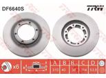 Trw DF6640S - Disco Freno Oe MK326334 Per Golf Iv (1J)