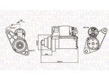 Magneti Marelli 063721330010 - Motorino Di Avviamento, Starter Per A1 (8X), Toledo Iv (KG3), Toledo Iii (5P2), Leon (1P1), Ibiza (6J, 6P), Altea (5P), Octavia Ii (1Z), Rapid (Nh), Roomster (5J), Fabia Ii (54), Fabia I (6Y)