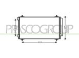 Prasco FT152C001 - Condensatore Per Aria Condizionata Oe 6455FW Con Essiccatore Per C8 (Ea, Eb), Ulysse